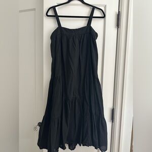 Jenni Kayne Black Tiered Dress with Thin Straps